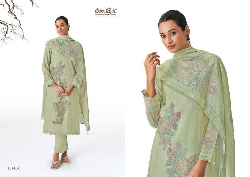 Omtex kyaraani ikat Best dress material wholesalers in Mumbai